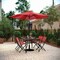 Flash Furniture Brazos Folding Chairs w/Red Flex Comfort Material Backs and Seats and Black Metal Frames, 4PK 4-TLH-SC-097-RED-02-GG - alternate 1